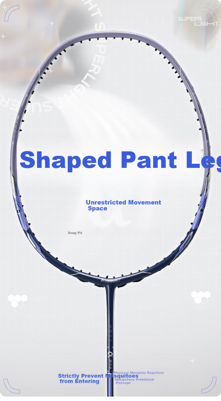 Kawasaki Badminton Racket, Full Carbon Single Racket, 6U Ultra-Light Offensive Type Alpha Light Cloud White And Gray (Pre-Strung) 2