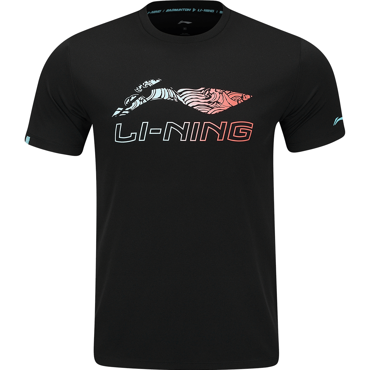 LI-NING Unisex Badminton Shirt Cultural Tee Breathable Sweat-Absorbing Sportswear for Competition and Training