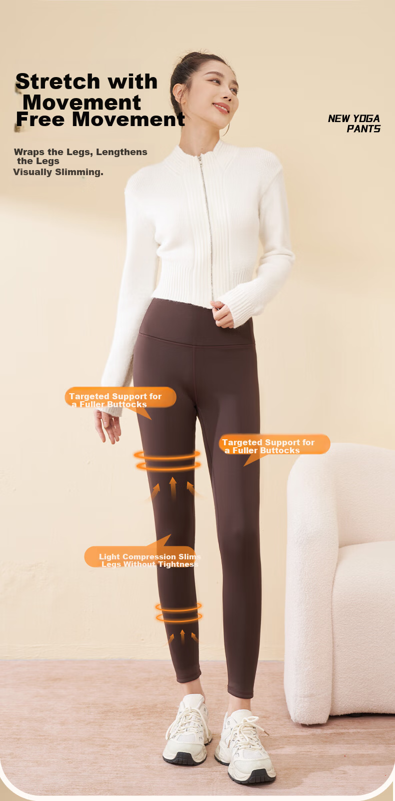 Jeanswest Women's Leggings for Spring And Autumn, Fleece-Lined for Warmth And Comfort, Tummy Control And Butt-Lifting, Slimming Yoga Pants, Black with Fleece Lining, Size L 8