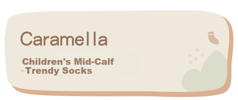 Caramella Spring Summer Kids Socks Comfortable Cotton Mid-Calf Socks for Boys and Girls Trendy Ins Socks 1