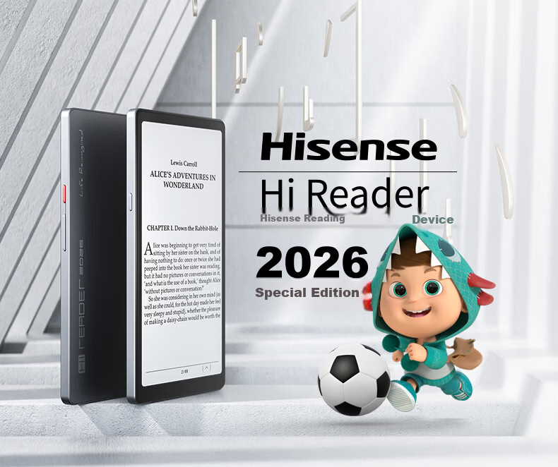 Hisense Hi Reader 2026 Special Edition E-Ink Screen Reader 6.7-inch 300PPI HD Eye Protection Reader HiReader 3