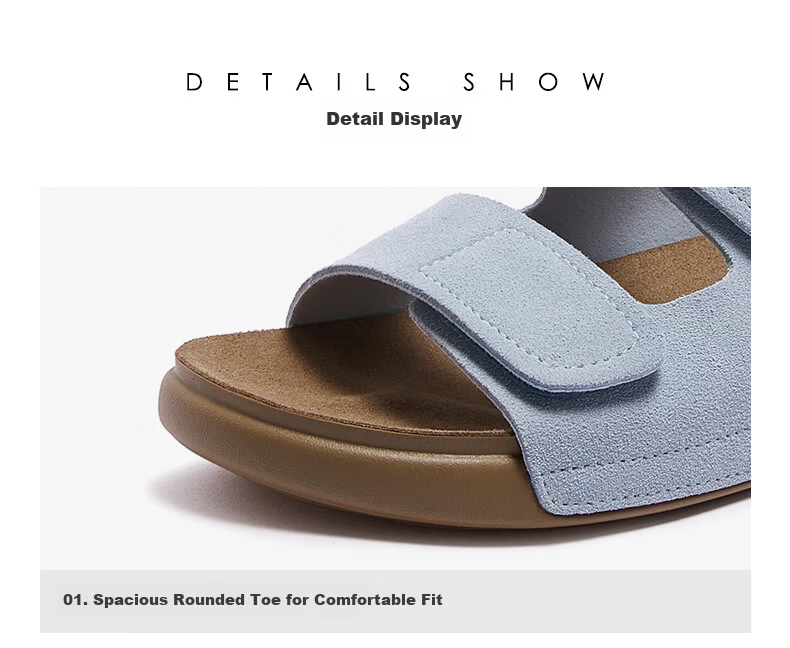 CAMEL Women's Lightweight Comfortable Casual Birkenstock Sandals L25M504096 Blue Size 36 12
