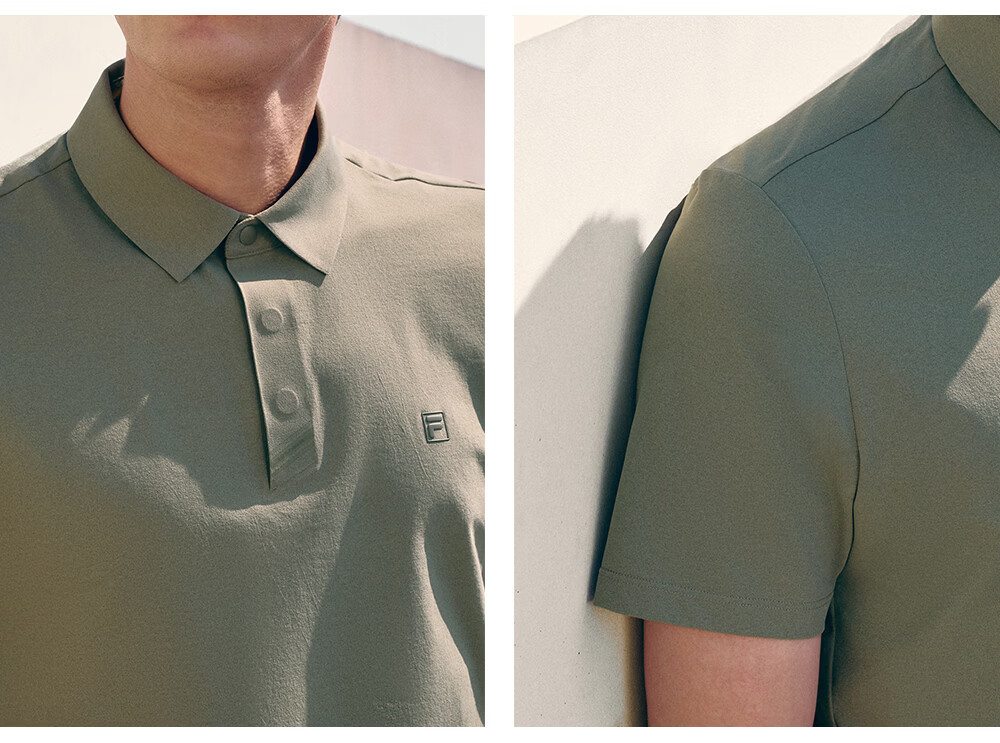 FILA Official Wang Yang Men's Knitted Short Sleeve Polo Shirt 2026 Summer Moisture-Wicking Quick-Dry Comfortable Top 16