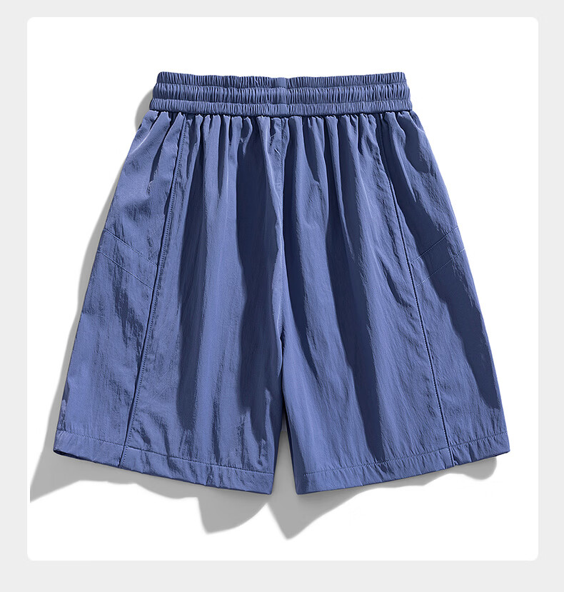 MiiOW Father's Day Gift Men's Summer Outdoor Sports Shorts Loose Breathable Lightweight Versatile Knee-Length Shorts 18