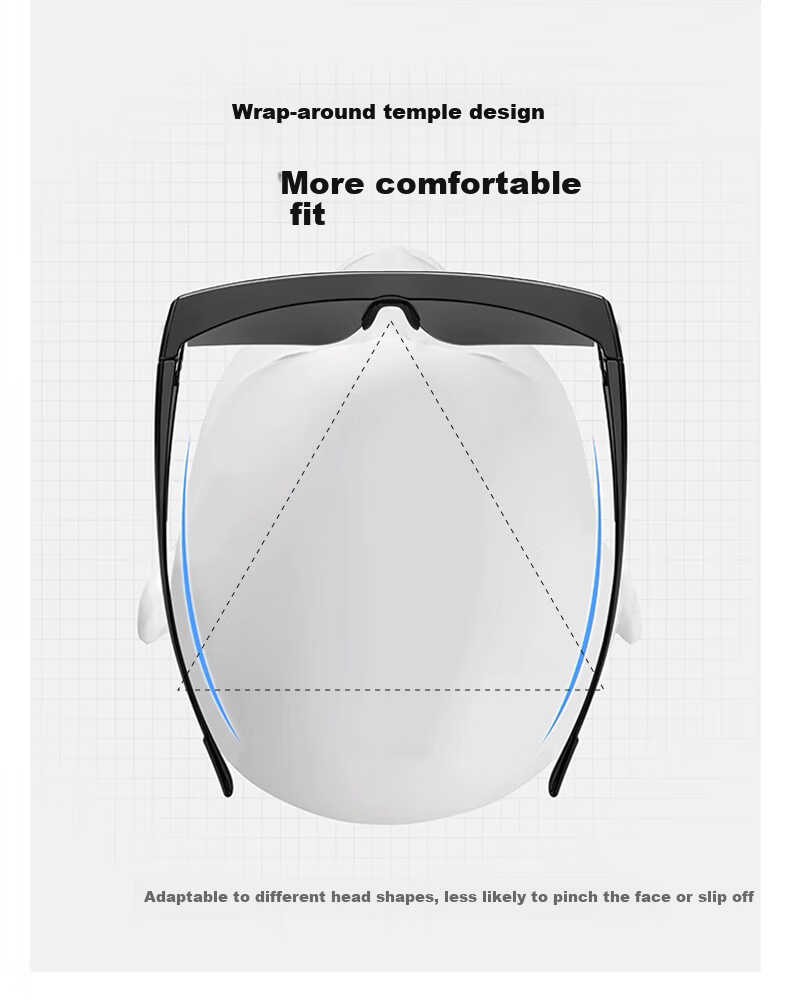 LOHO Prescription Cycling Sports Polarized Sunglasses Clip-On Photochromic UV Protection Sunglasses for Men and Women 5