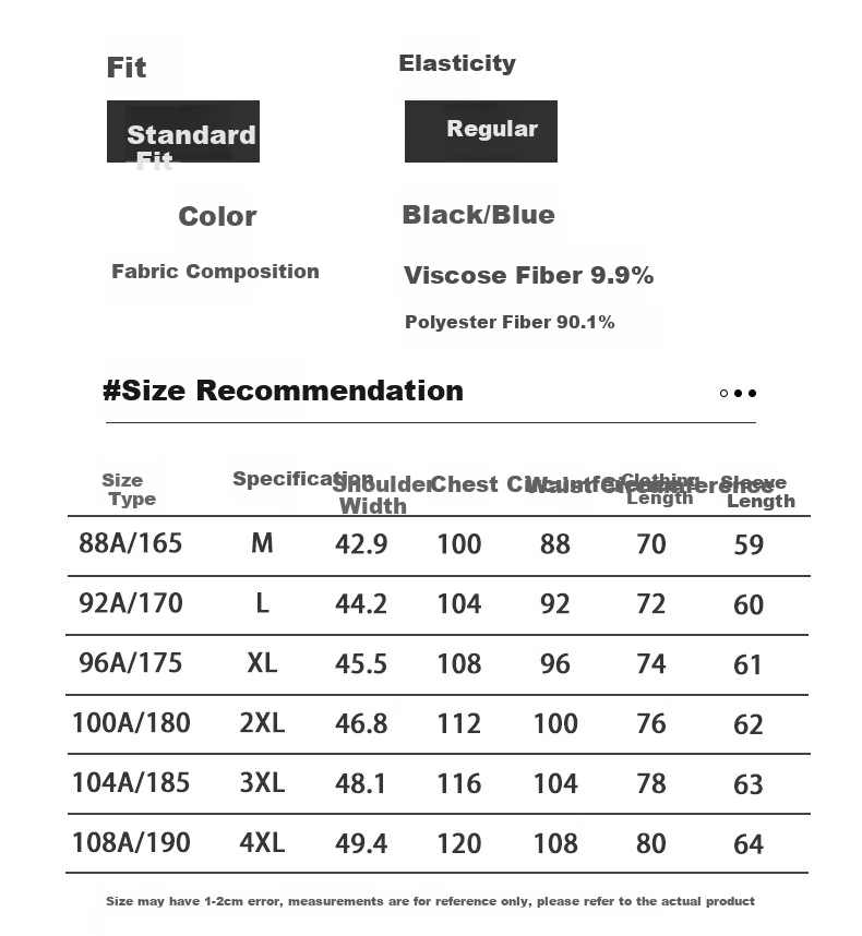 ROMON Men's Fashion Business Single-Breasted Suit Jacket Casual Blazer YT2058 Blue XL 3