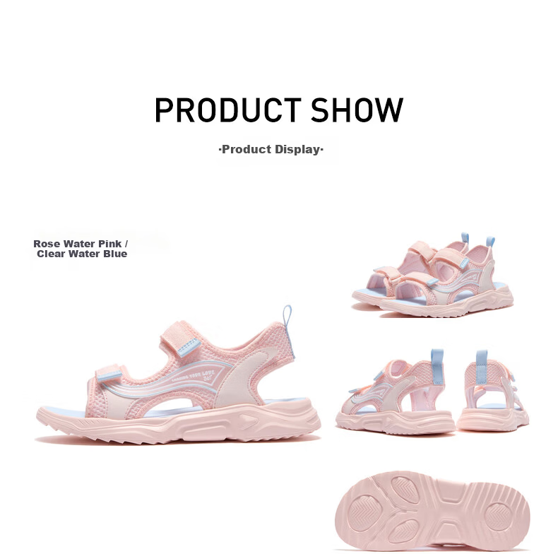361° Kids Girls Summer Sandals 25 Breathable Soft Elastic Durable Children's Beach Sandals Purple 33 13
