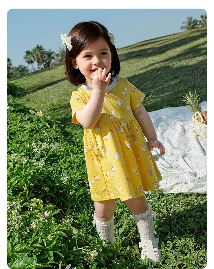 Balabala Kids Dress Baby Dress 2026 Summer New Girls Princess Dress Cotton Breathable Cute 27