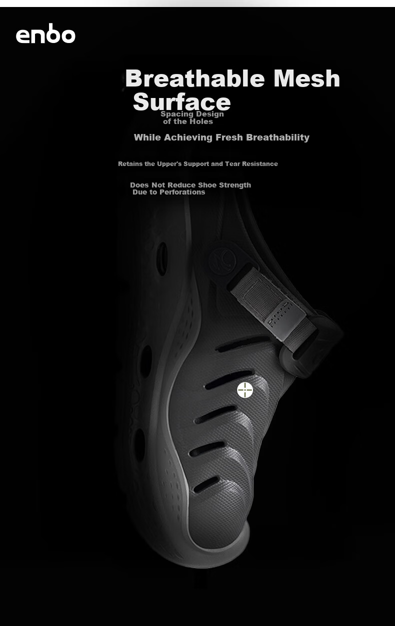 ENBO 2026 Spring New Sports Clog Shoes Comfortable Sandals Casual Shoes Glow Yellow 37 (235mm) 5