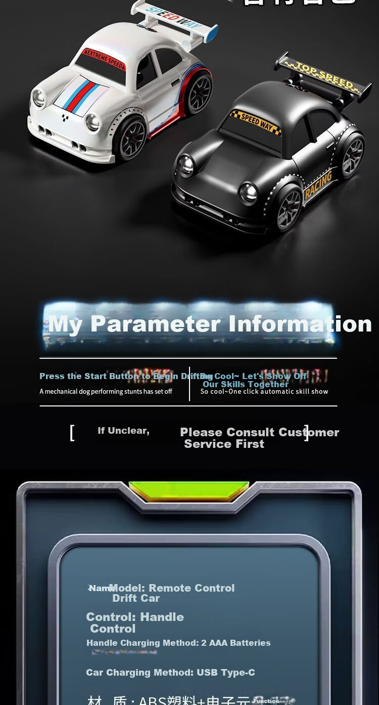 Miaobeile Kids Follow Car Remote Control Desktop Smart Sensor Escape Electric Drift Toy Car Boys Gift 12