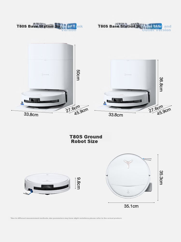Ecovacs T80S Robot Vacuum Cleaner with Mopping, Washing, Drying, Self-Cleaning Drum, Hot Water Mop, Automatic Dust Collection, Water Tank Version - Price Guaranteed for 618 Sale 28
