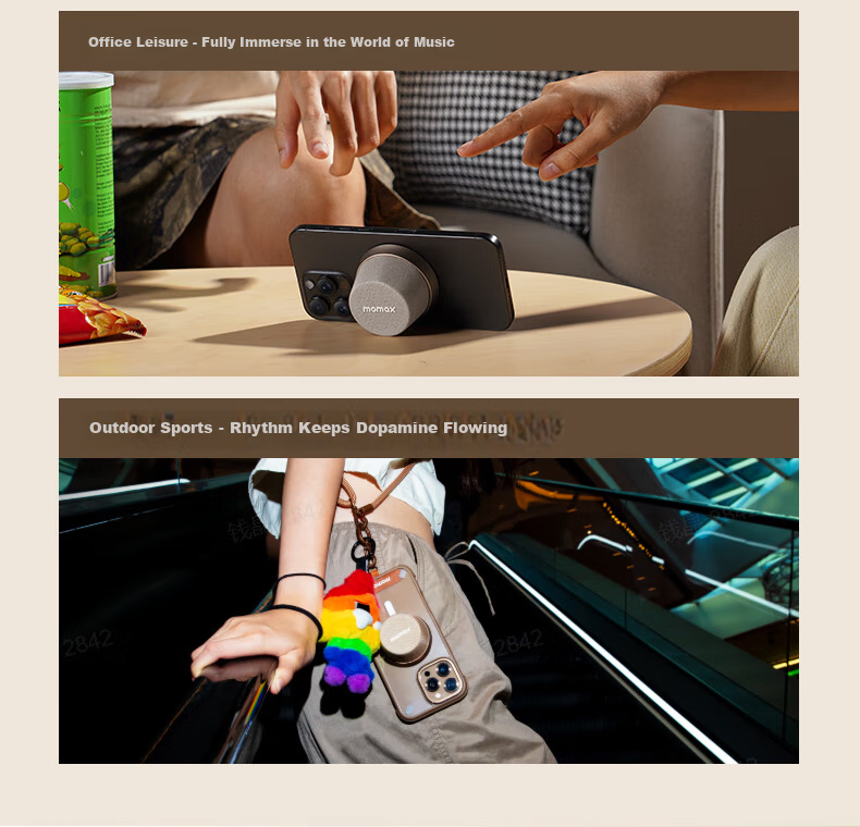 MOMAX Bathroom Speaker, Waterproof Magnetic Suction Speaker for Home Indoor Outdoor Desktop Use, Wireless Mini High-Quality Music Player for Sports And Travel, Creative Birthday Gift for Boyfriend Girlfriend 9