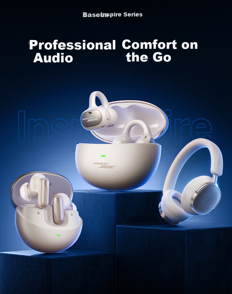 BASEUS Inspire XP1 In-Ear True Wireless Bluetooth Earphones Noise Cancelling Compatible with Apple Huawei OPPO Phones Sound by Bose Acoustic Architecture 3