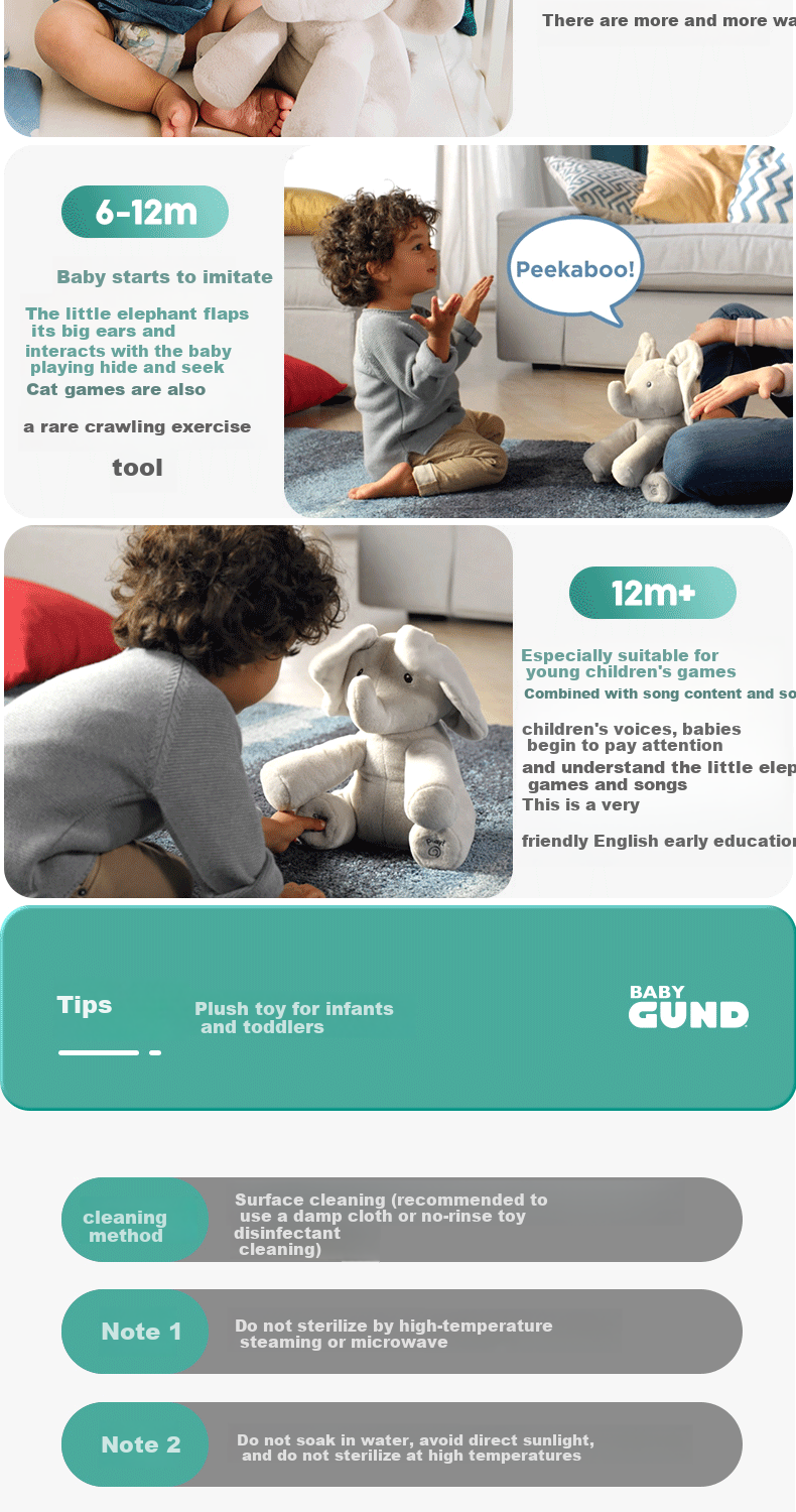 Gund, Hide-And Bear Plush Toy with Lift-Up Head, Comforting Stuffed Animal, Baby Toy for Newborns, Gift 16