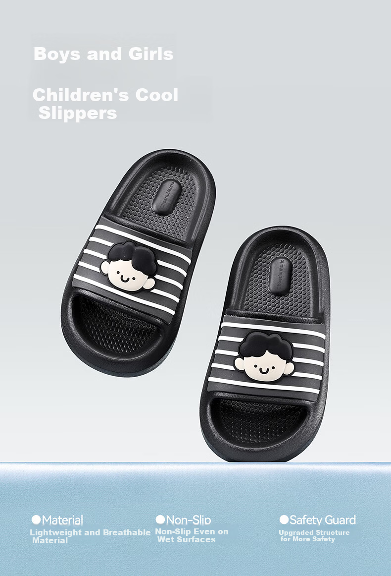 Cheerful Mario Kids Indoor Bathroom Shower Simple Cartoon Boys Girls Parent-Child Summer Outdoor Slippers 1