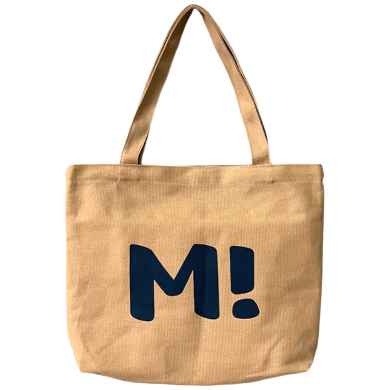 EEKIKS Handheld Storage Bag, Fashionable Canvas Bag for Travel And Work, Eco-Friendly Shopping Bag, Shoulder Bag, M Khaki