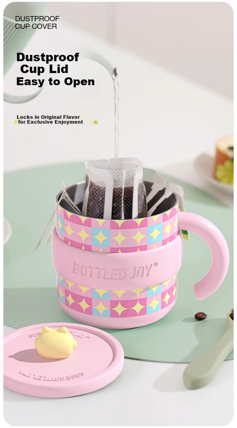 Dundun BOTTLED JOY Insulated Mug 316 Stainless Steel Coffee Cup Thermal Water Bottle Desktop Mug Dundun Barrel 3