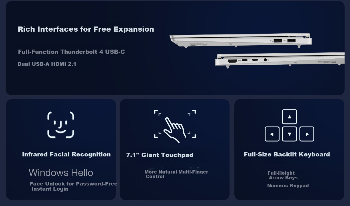 ASUS Vivobook Pro16 Core Edition 2026 15% National Subsidy 3rd Gen Ultra X7 AI Lightweight Laptop (32GB RAM 1TB SSD 1100-nit OLED) 6