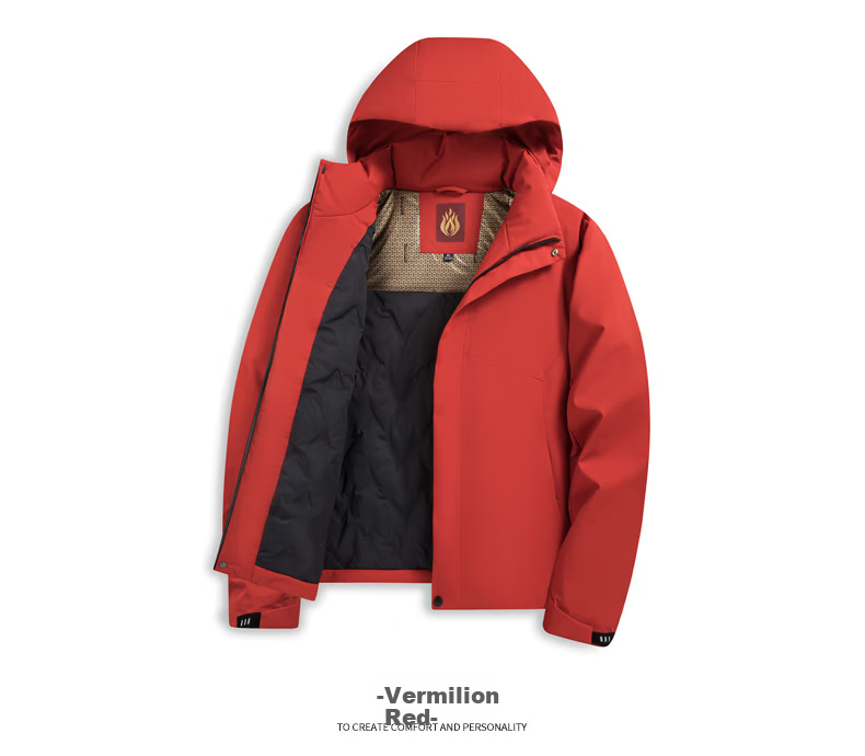 SHANSHANSHANSHAN Men's Cotton Jacket Autumn Winter Windproof Warm Casual Detachable Hooded Coat Daily Commuting Dad Jacket 14