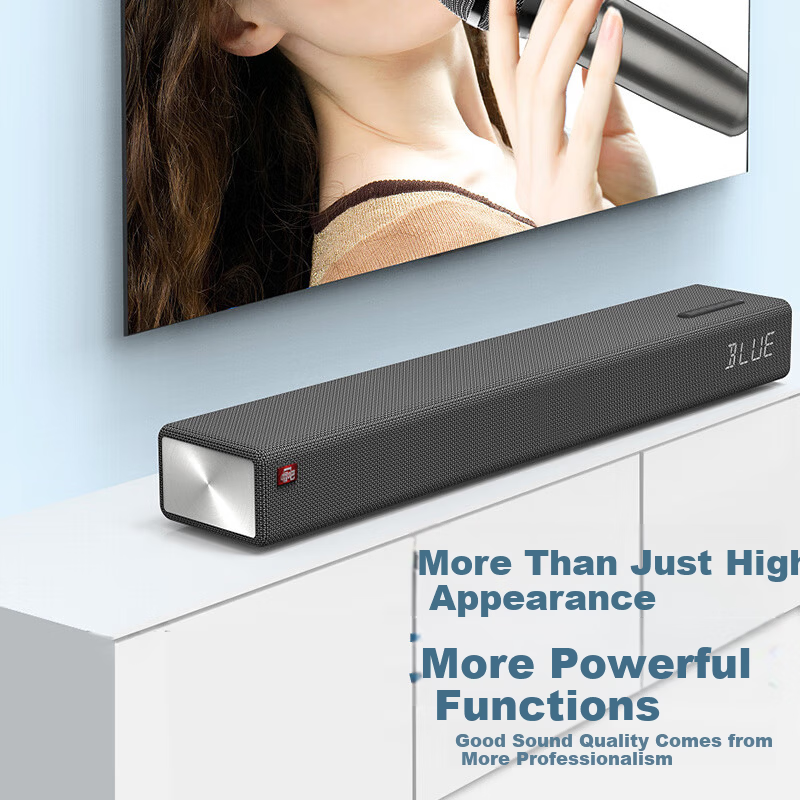 Changba Home KTV Sound System Microphone All-in-One Home Theater Audio Karaoke Set L1 Soundbar + Dual Microphones