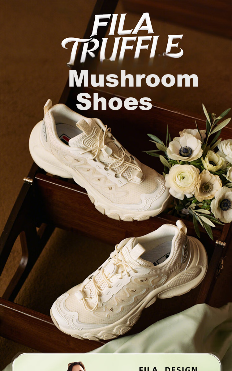 FILA Official Mushroom Sneakers Women's Dad Shoes 2026 Summer New Casual Retro Sports Shoes 1