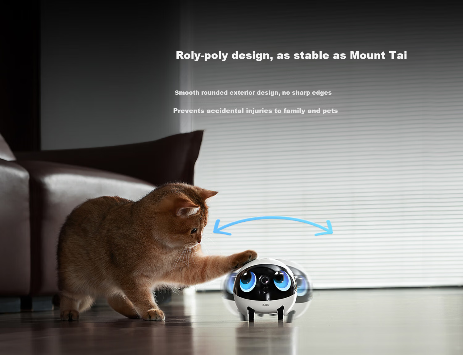 Enabot EBO Air 2 Plus Whole Home Mobile Surveillance Camera Video Call Elderly Children Pet Monitoring EBO AI Companion Robot [Liumu White] 16