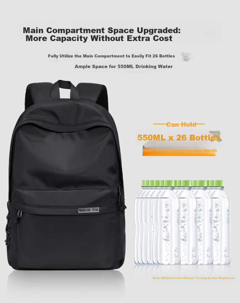 Warrior Men's Backpack Travel Business Thickened Laptop Compartment Double Shoulder Bag College Student School Bag Adult Travel Bag 8