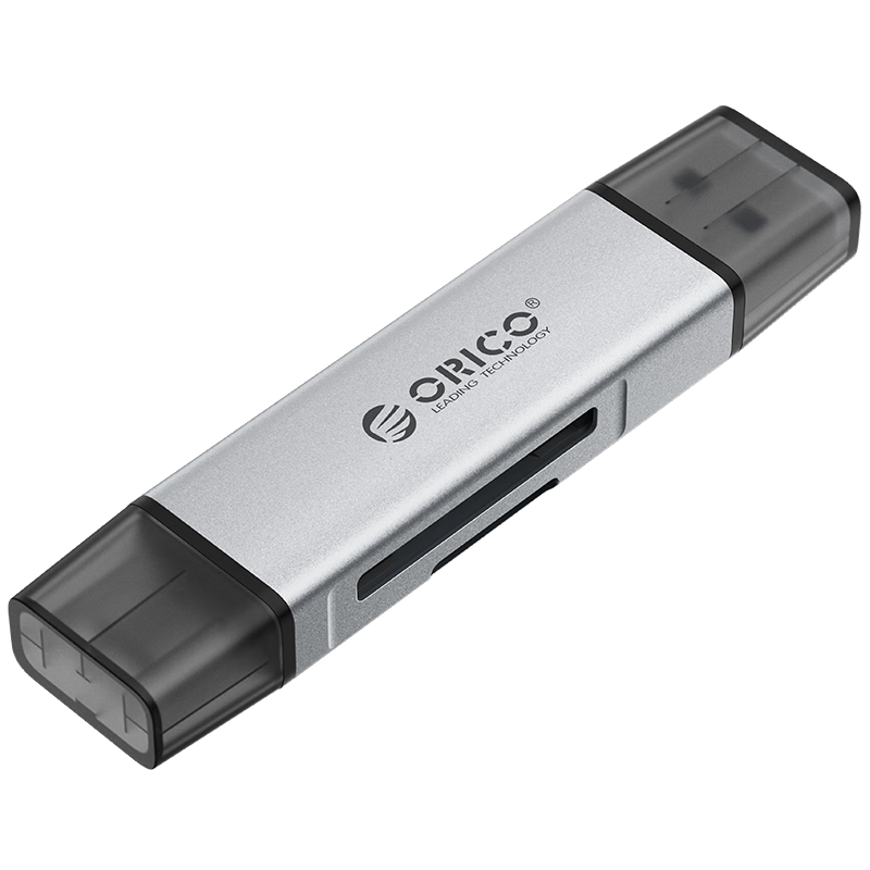 ORICO High-Speed USB/Type-C 3.0 Dual Interface SD/TF Card Reader for PC, Tablet, Smartphone, DJI Drone, Action Camera, Memory, Dash Cam