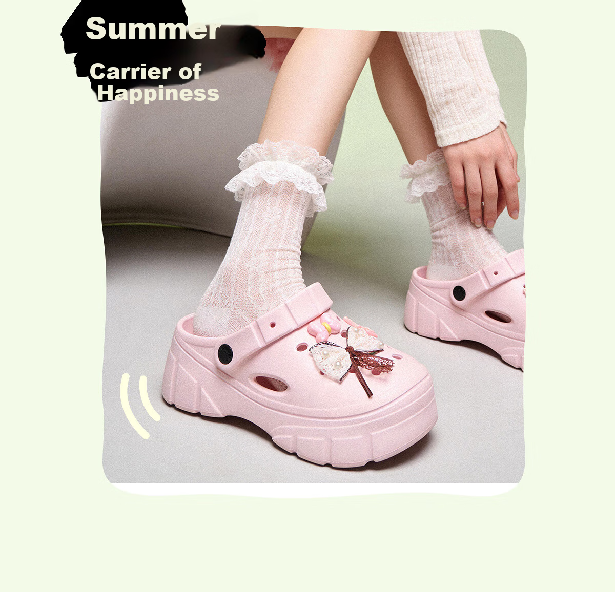 Eierkang Women's Sandals Thick Sole Hollow Out Soft Sole Open Toe Outdoor Slippers YW261N1226 Pink Size 40 3