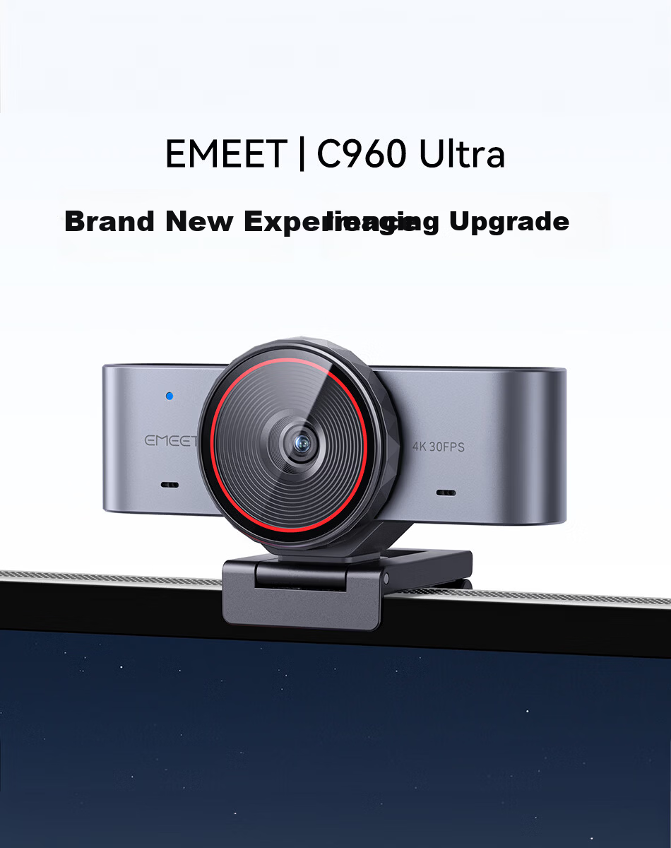 EMEET C960 Ultra 4K HD Beauty Webcam with USB, Desktop Stand for Video Conferencing and Online Classes 1