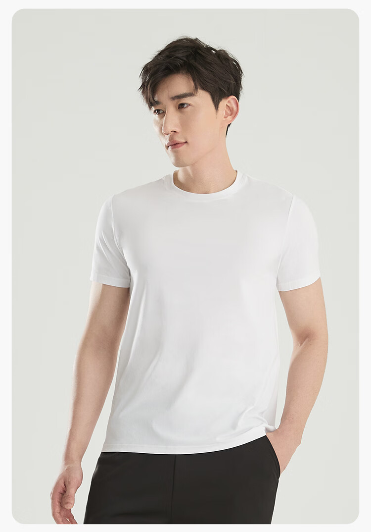 Hodo Forest Women's Round Neck Short Sleeve Antibacterial Quick-Dry Soft Sweat-Absorbing Non-Elastic Base Layer Shirt 12