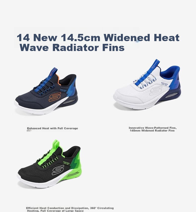 Skechers Self-operated Kids Comfortable Stable Lightweight Sports Shoes Boys Fashion Casual Classic 403890L 26