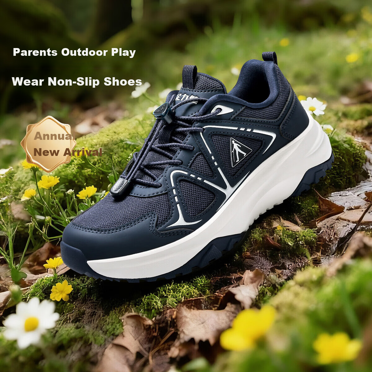 Zulijian Elderly Shoes Middle-aged and Elderly Walking Sports Casual Outdoor Non-slip Shoes 26156004J Casual Blue Men Size 39