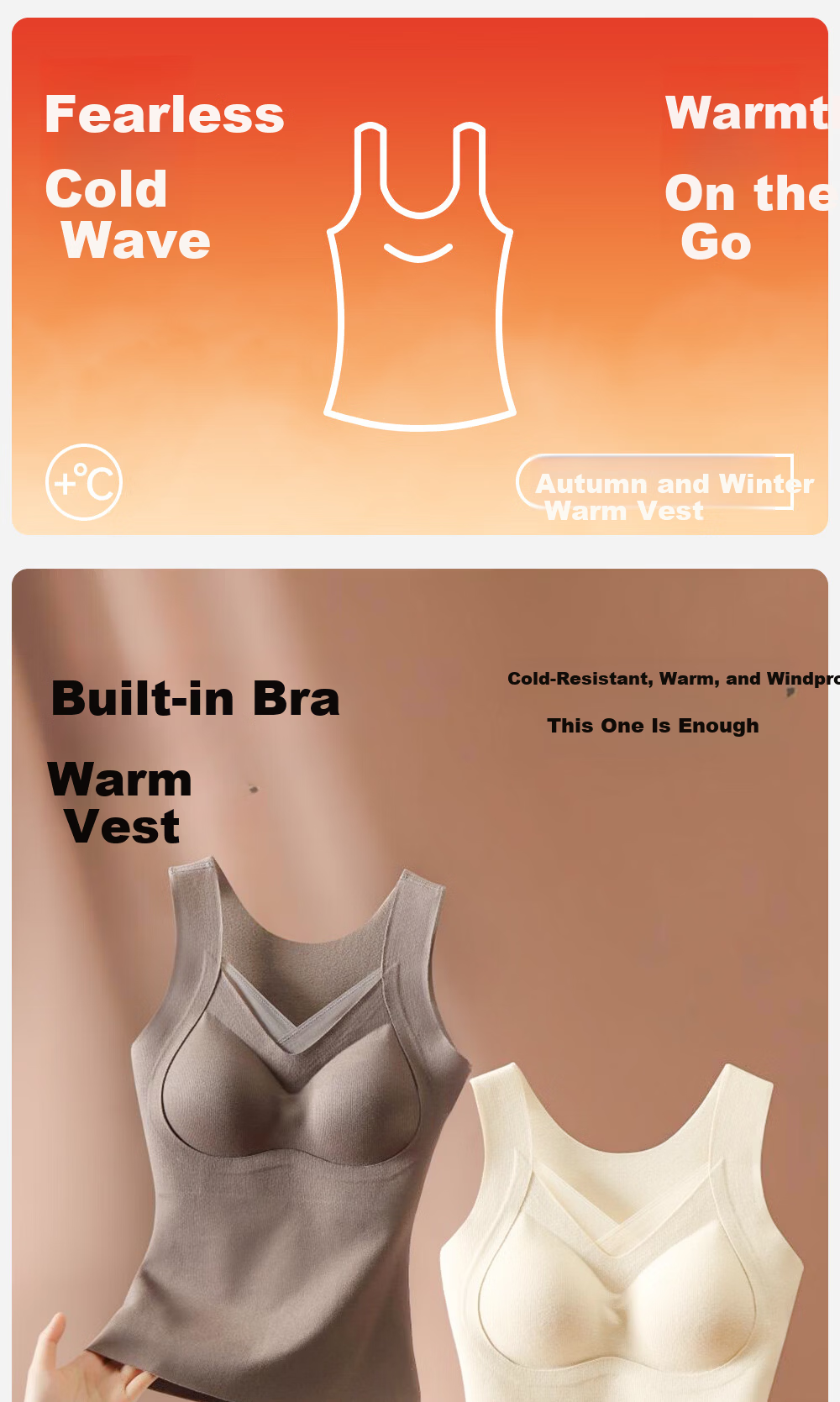 Urban Beauty [Wool and Silk] Women's Thermal Vest with Chest Pad Basic Thermal Underwear for Women 2025 New Arrival 1
