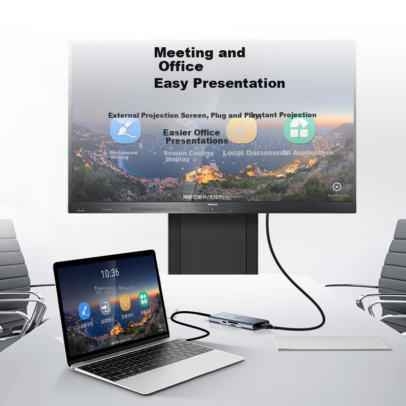 Acer Type-C Docking Station HDMI 4K 60Hz Display Adapter HUB 3.0 Splitter PD 100W Charging for Laptop Expansion