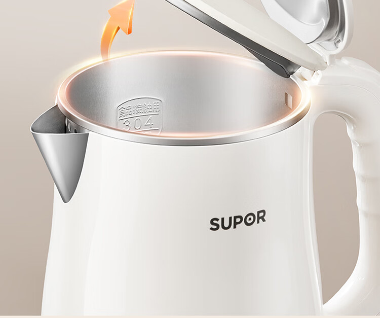 SUPOR 2.5L Electric Kettle Water Boiler Temperature Control Kettle One-Touch Keep Warm Milk Warmer Double Steel Body Titanium Seamless Inner Liner SW-25J101P 14