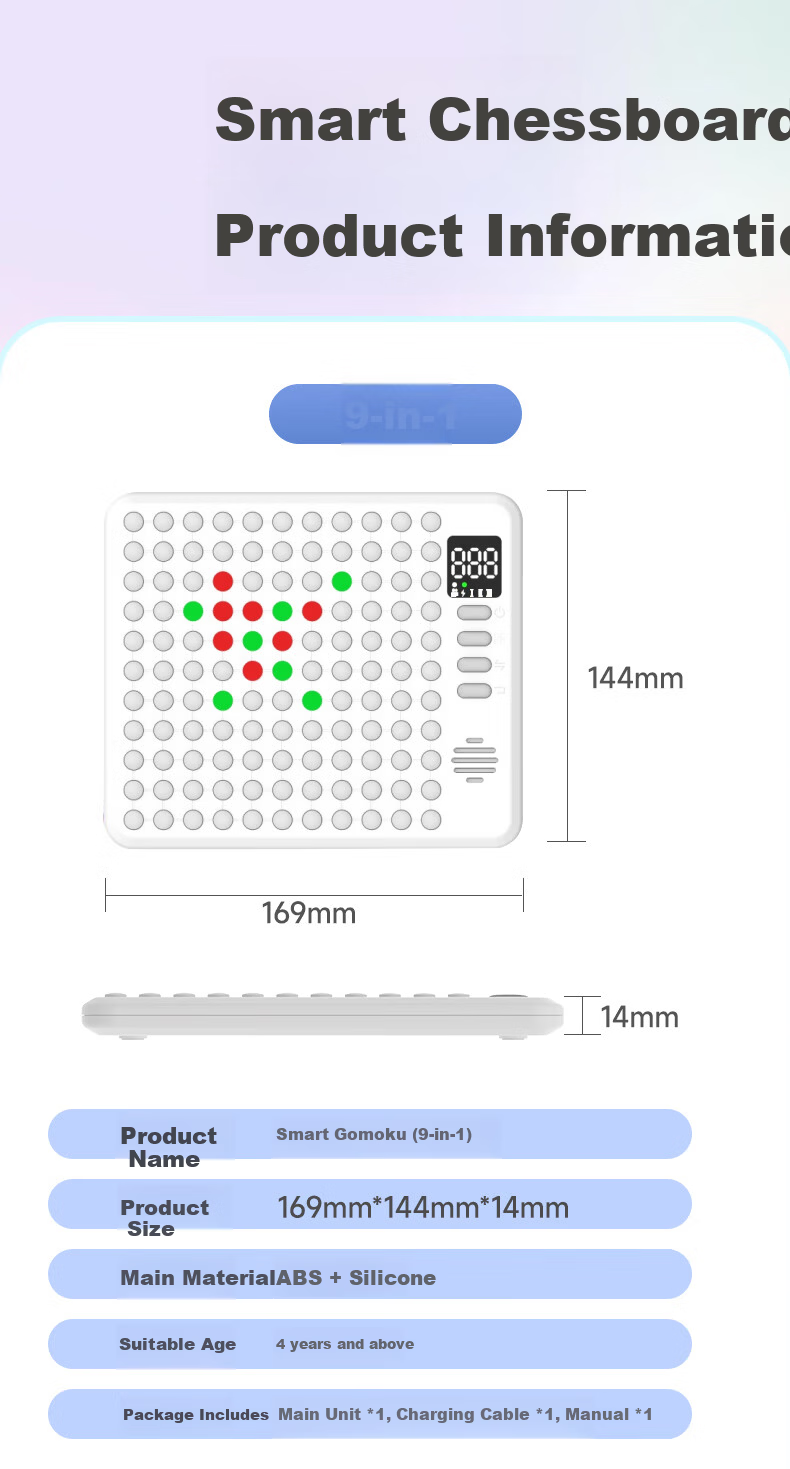 Raptor [Children's Day Gift] Electronic Gomoku Smart Board Go Electronic Board Smart Go 24