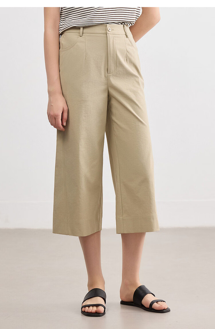 Demana [Walking Comfort] Summer Minimalist Commuter Seven-Point Straight-Leg Loose Slim Petite Women's Casual Pants 16