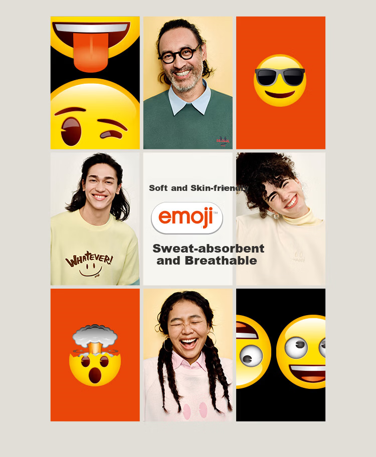 Semir Wang Anyu Mall Editionemoji™ Collaboration Men's Short Sleeve T-Shirt Summer 2026 Base Shirt 101326100208 5