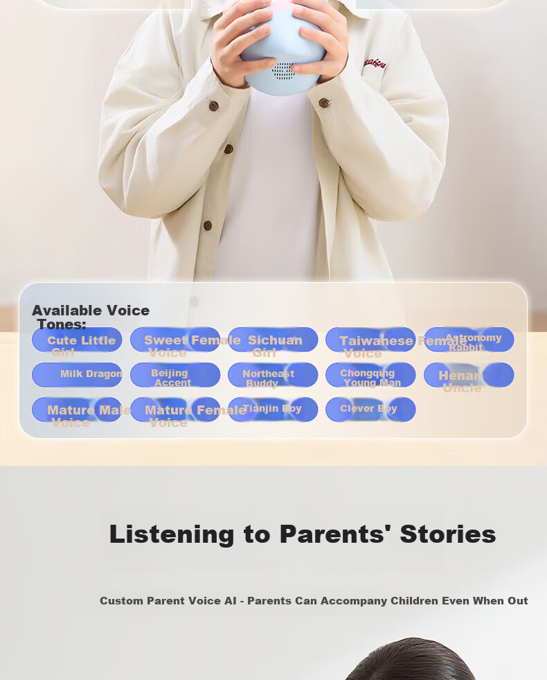 Wanhuo 61 Children's Day Gift for Girls High-End Birthday Gift Smart Alarm Clock 2026 New Student Wake-Up Device Bean Bag AI Learning Robot Time Manager 8