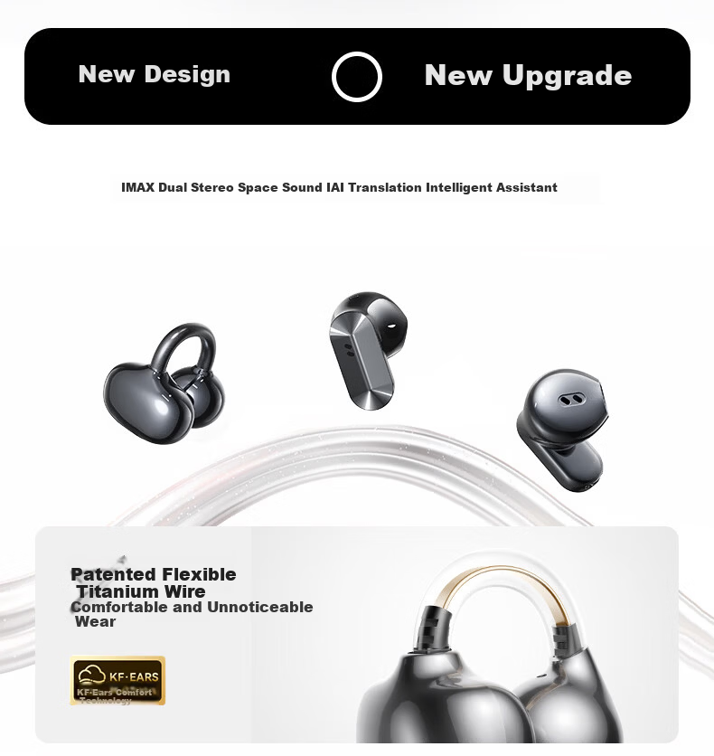 Jinyun (KINYO) [Women's Exclusive | Latest 2026 Model] Bluetooth Earphones Clip-On Semi In-Ear Two-Piece Two-In Long Battery Life, Comfortable for Extended Wear 13