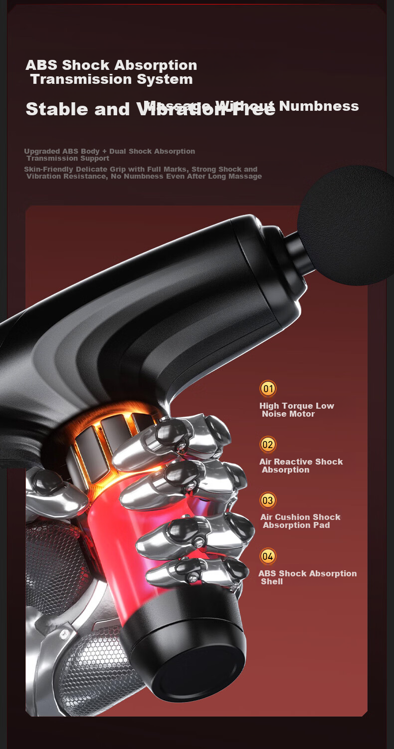 LI-NING Fascia Gun Massager Shoulder Neck Waist Back Massager Professional Mini Portable Fitness Muscle Relaxation Gift for Parents Mother's Day Spring Festival Valentine's Day Qixi Festival for Men a 12