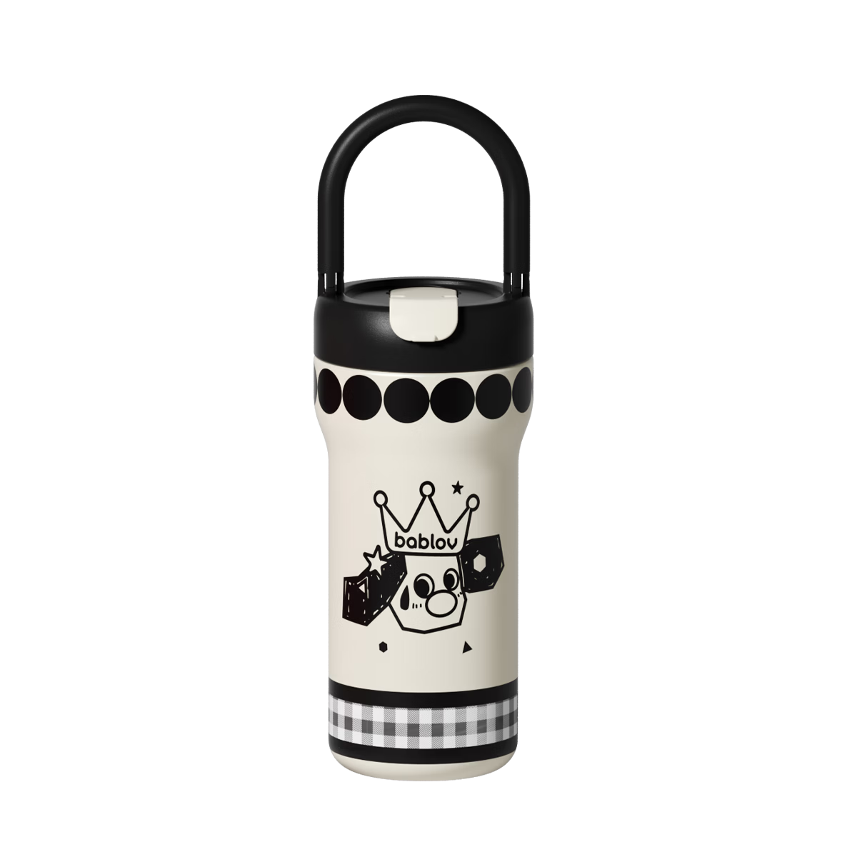 BABLOV Huaban Sen Insulated Stainless Steel Portable Straw Water Bottle for Women Large Capacity High-Value 520 Gift