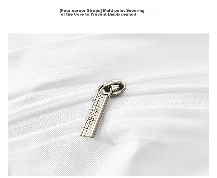 Ranpai Pure Cotton White Duvet Cover, Single Piece, 100% Cotton, Star-Rated Hotel Bedding, for 1.8m Bed, 220x240cm 9