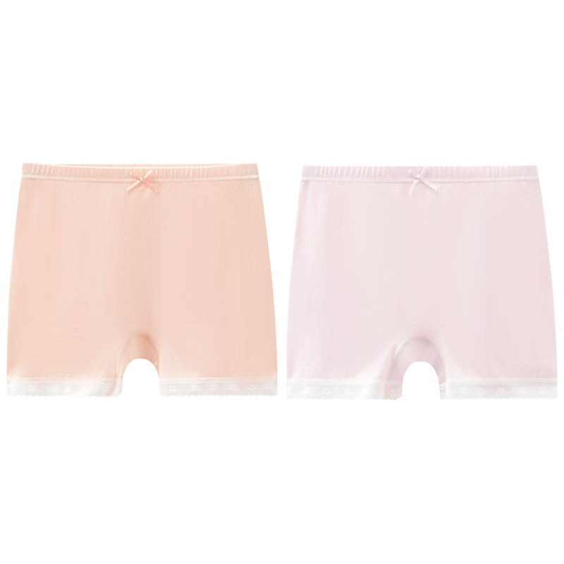 Hodo Girls' Safety Underwear Children's Cotton Antibacterial A-Class Girls' Anti-Exposure Solid Color Leggings 4220 Pink Orange Size 165