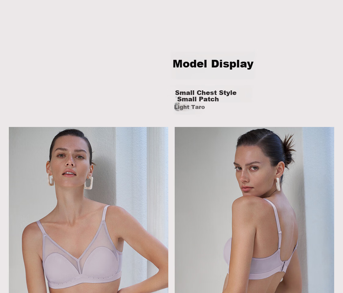 Aimer Oxygen Patch Lightweight Breathable Wire-Free Large Bust Minimizing Soft Support Bra 31