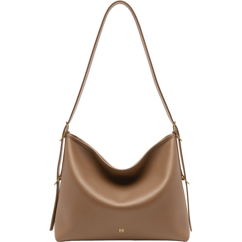 HR Handbag, Women's Large Capacity Tote Bag, Hobo Bag, Top-Grain Leather Shoulder Crossbody Bag, Birthday Gift