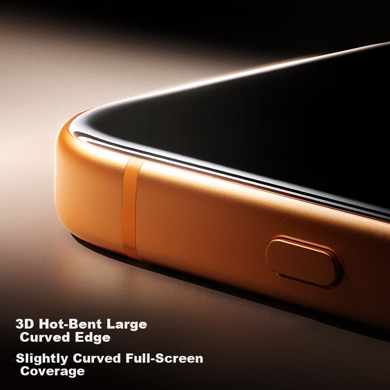 Ugreen 3D Curved AR Anti-Reflective Ultra Tempered Glass Screen Protector for iPhone 17/16 Pro Full Coverage Anti-Fingerprint Dust-Free Case