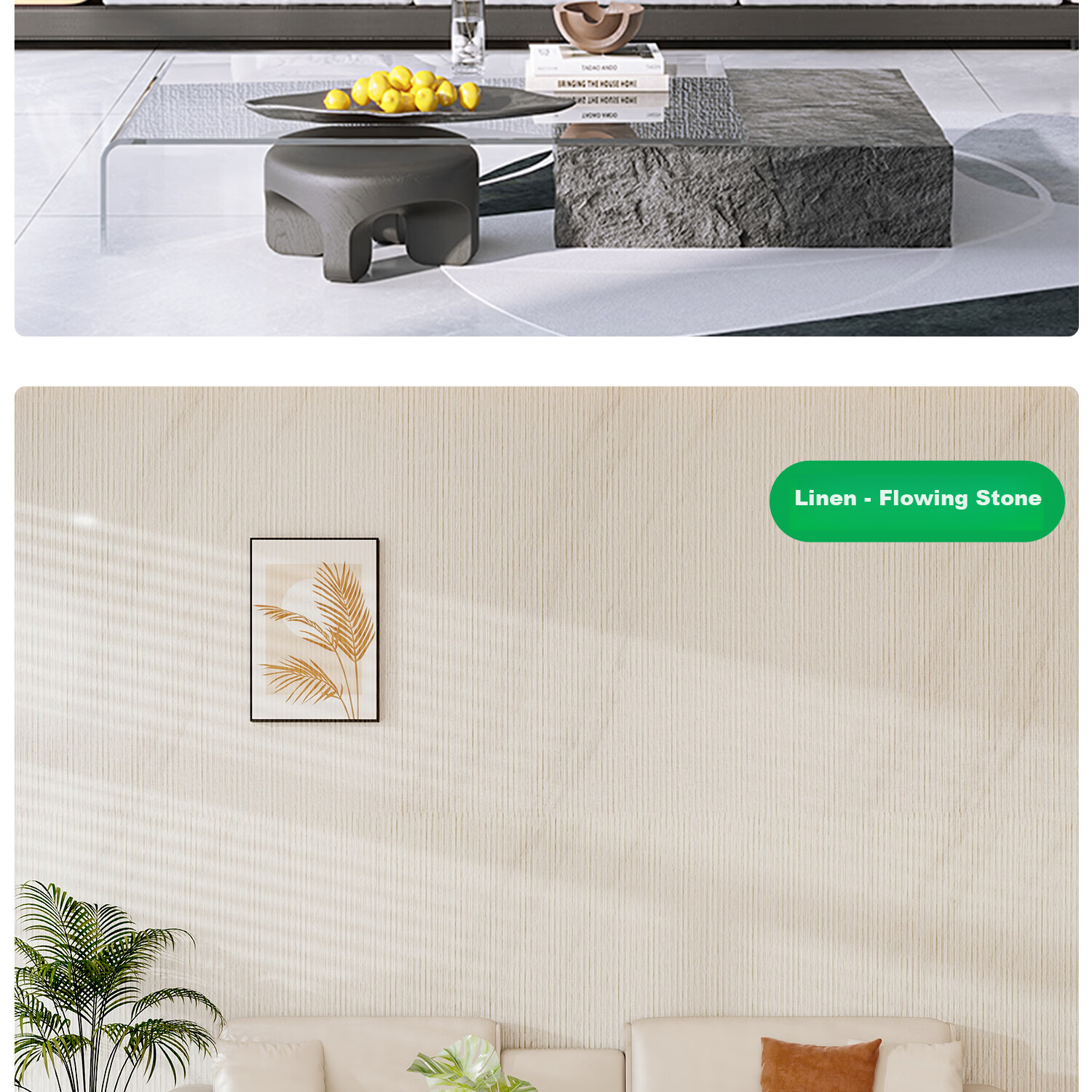 Washi 2026 New Self-Adhesive Waterproof Moisture-Proof Wallpaper Bedroom Wall Sticker Linen Beige 0.5*2.8m 28