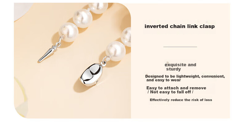 N2it Imitation Pearl Bead Necklace for Women, Mom Style Pendant, Practical Mother's Day Birthday Gift for Mother-in-Law, Elders 7